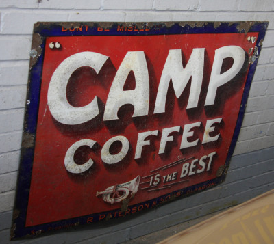 Camp Coffee sign