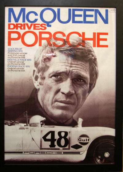 McQueen Porsche poster