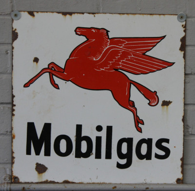 Mobil Gas sign